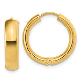 14K Yellow Gold Hoop Earrings 20MM